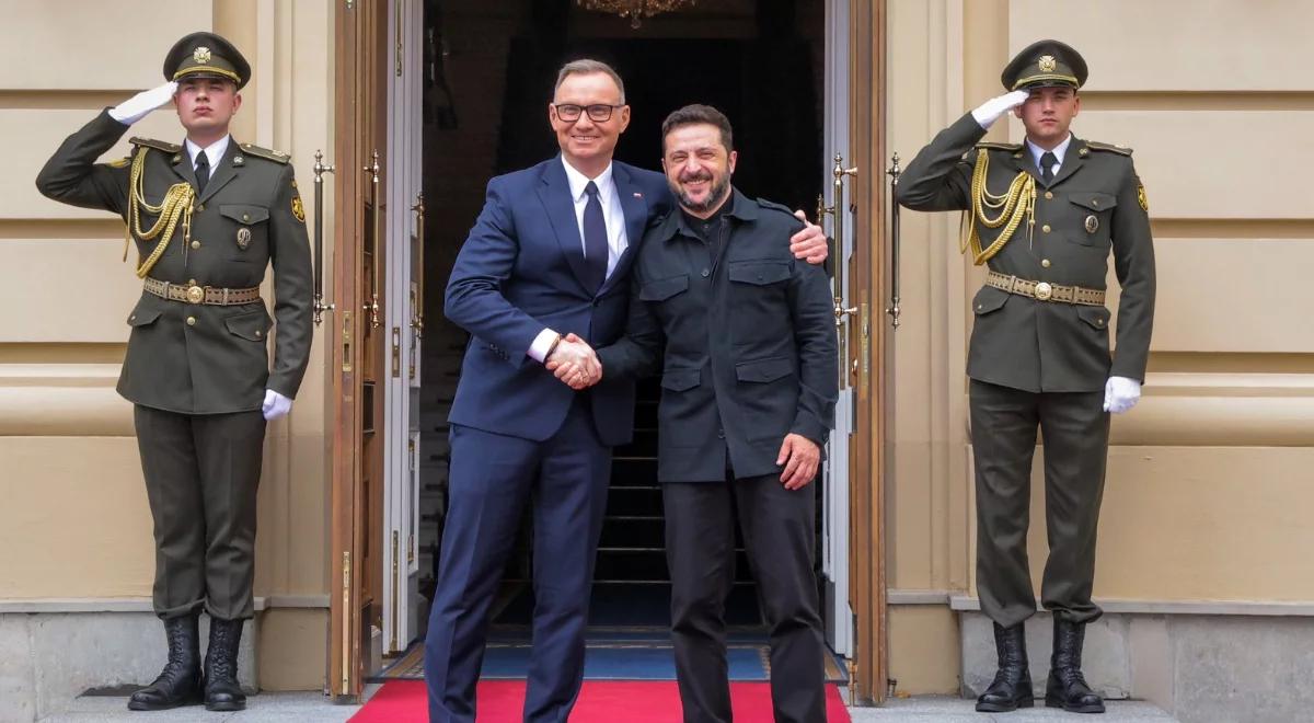 Zełenski spotkał się z Dudą w Kijowie. "Dziękuję za wszystko, czego dokonaliśmy"