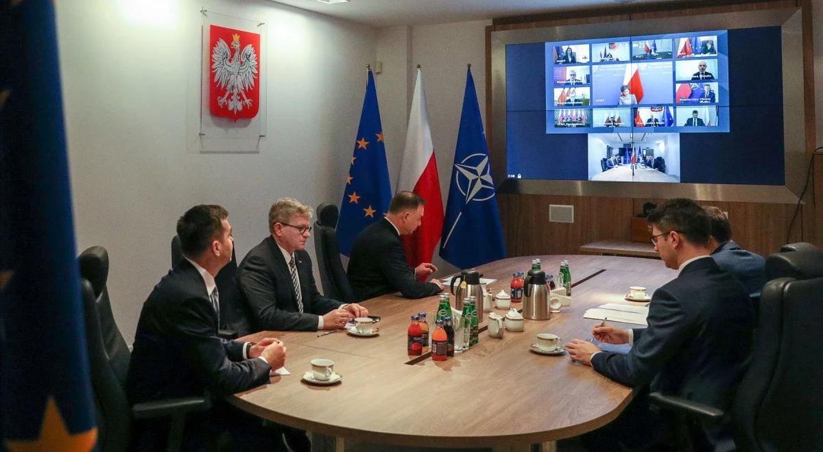 Posiedzenie Rządowego Zespołu Zarządzania Kryzysowego. Udział bierze prezydent