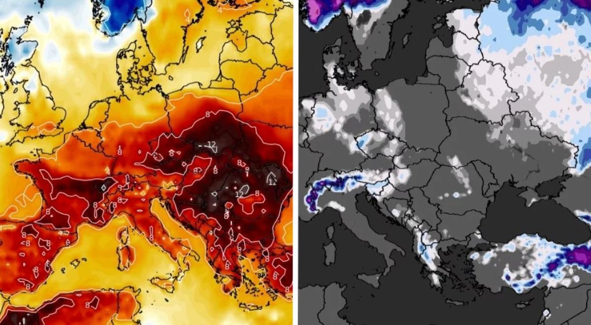 Nowa prognoza na luty, dotknie nas duża anomalia. Czerwona plama nad Polską