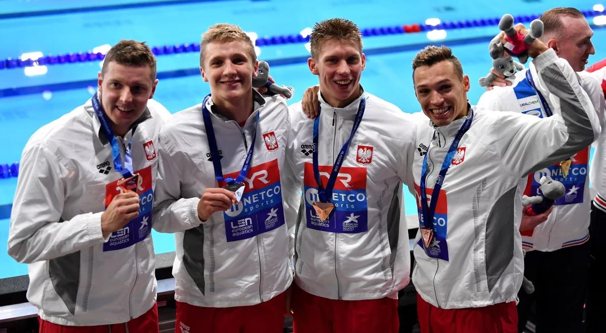 ME w pływaniu: pierwszy medal na koncie Polaków. Sztafeta sprinterów kończy na trzecim miejscu 