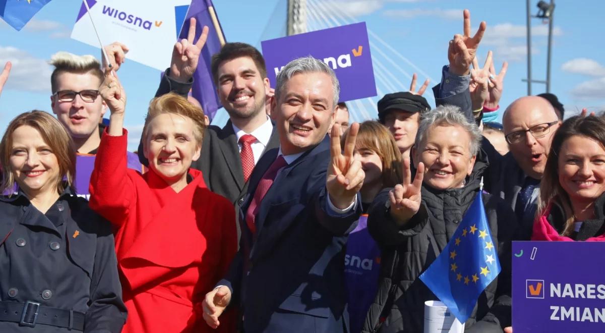 Wybory do Parlamentu Europejskiego. Wiosna Biedronia przedstawiła warszawską listę