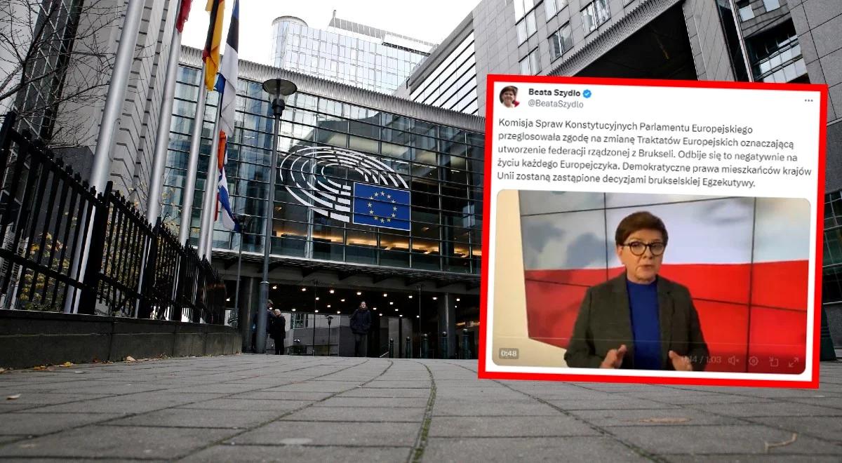 Beata Szydło ostrzega: zgoda na zmianę traktatów odbije się negatywnie na życiu każdego Europejczyka