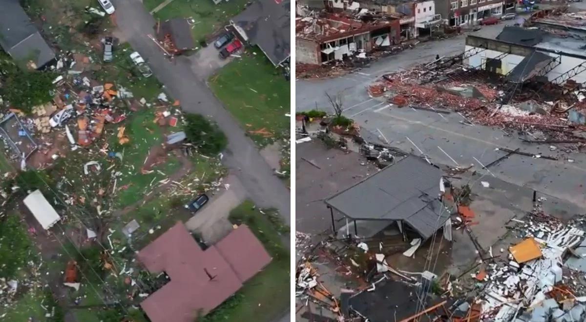 Niszczycielskie tornada w USA. Amerykanie liczą straty [WIDEO]