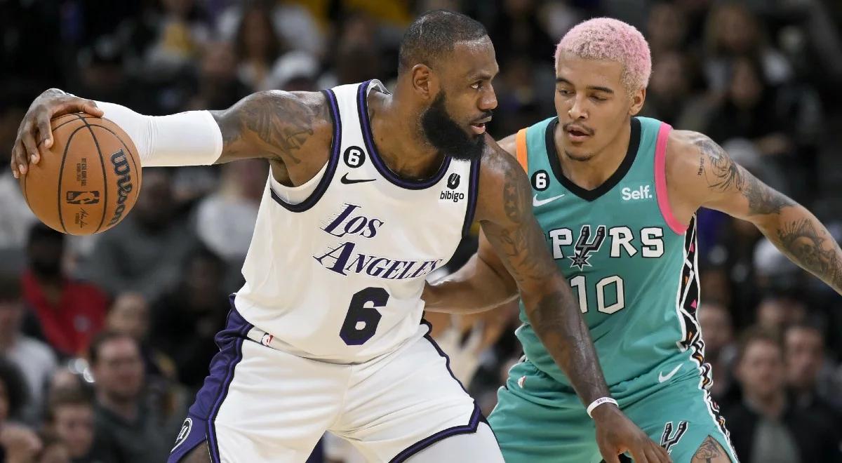 NBA: Jeremy Sochan robił, co mógł. San Antonio Spurs bez szans w starciu z Los Angeles Lakers [WIDEO]