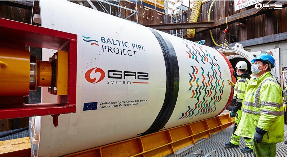 Zakończyło się drążenie tunelu dla Baltic Pipe. Gaz-System zapewnia, że nie ma opóźnień