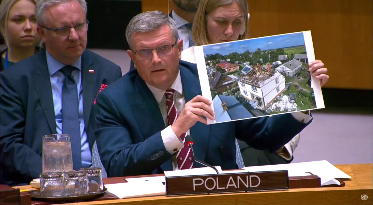 Wystąpienie Bosackiego w ONZ. Pokazał zdjęcia z Polski. "Kłamstwa Rosji"