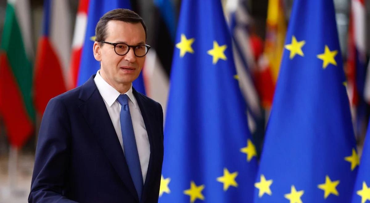 Premier Morawiecki udaje się na szczyt UE. Wśród tematów rosyjska agresja na Ukrainę