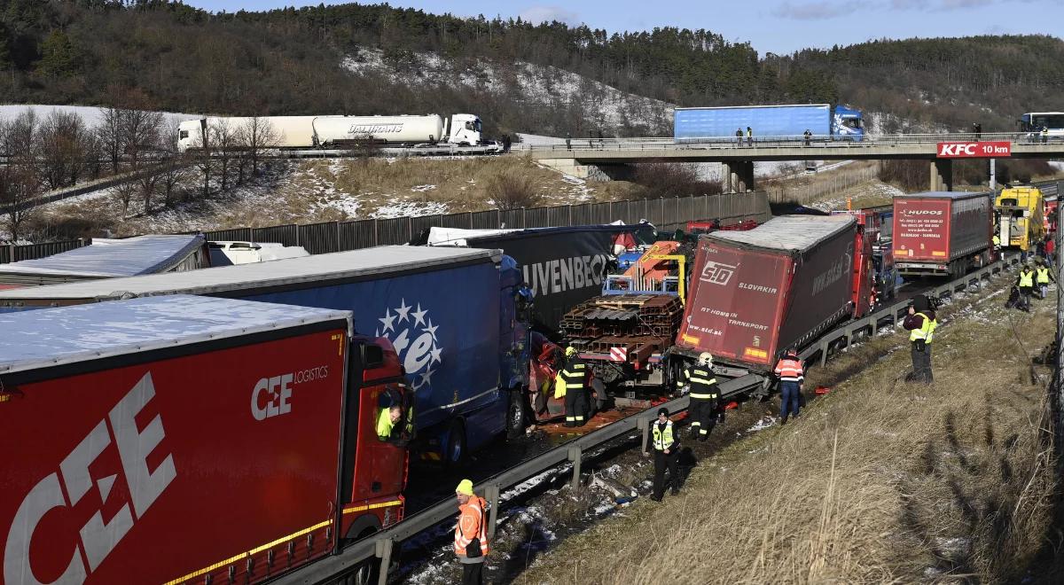 Potężny karambol w Czechach. Zderzyło się 36 pojazdów