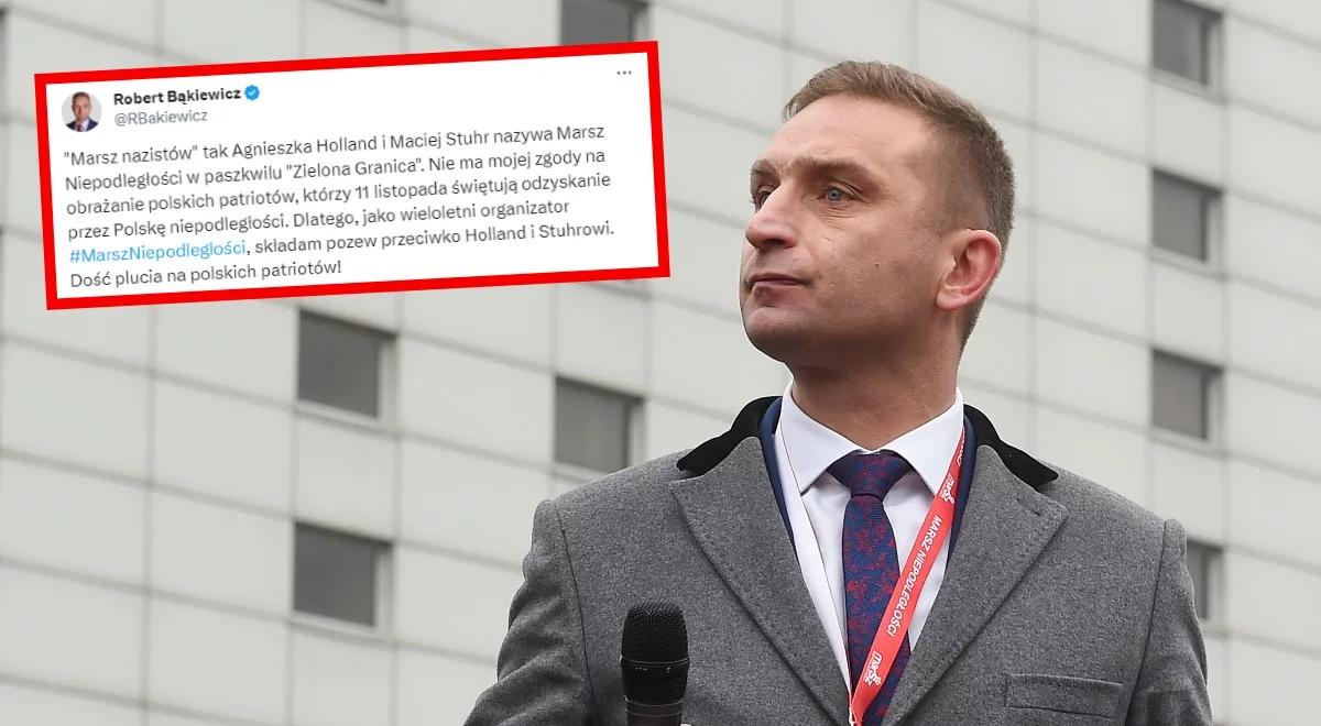 "Zielona granica". Bąkiewicz pozwie Holland i Stuhra. "Nie ma mojej zgody na obrażanie patriotów"