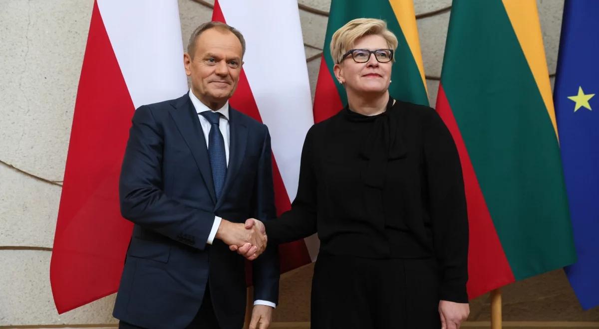 Zagrożenie ze strony Rosji, wspieranie Ukrainy. Tusk w Wilnie: partnerstwo z Litwą to nasz najwyższy priorytet