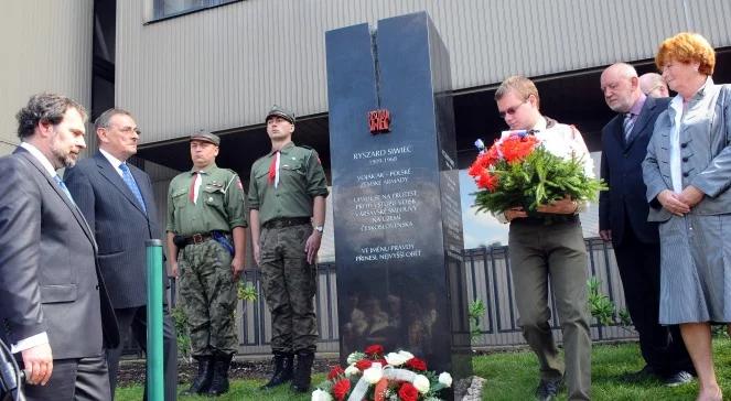 Pominik Ryszarda Siwica w Pradze. "Złożył najwyższą ofiarę"
