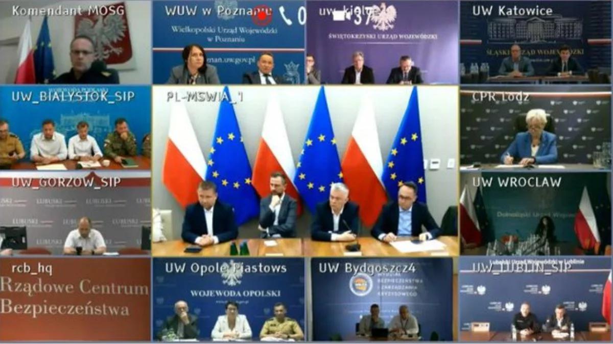 Posiedzenie Zespołu Zarządzania Kryzysowego z udziałem ministrów