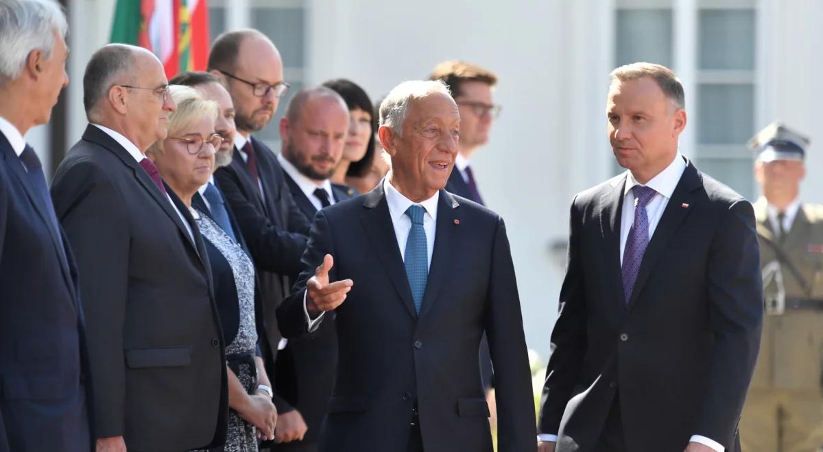 Spotkanie prezydentów Polski i Portugalii. Rozmowy o bezpieczeństwie i wzajemnej współpracy