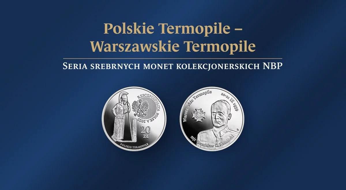 Nowa srebrna moneta kolekcjonerska NBP z serii "Polskie Termopile" - "Warszawskie Termopile"