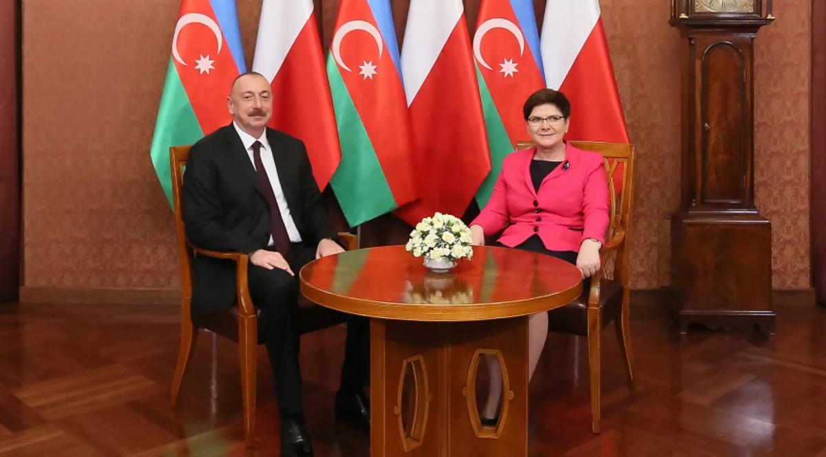 Premier Beata Szydło spotkała się z prezydentem Azerbejdżanu