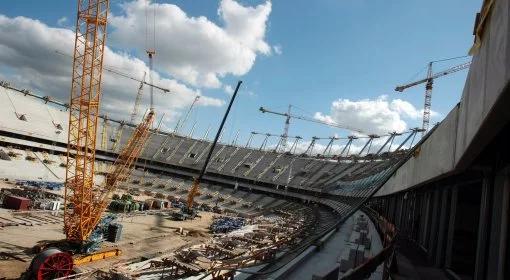 Dach Stadionu Narodowego jak koło roweru