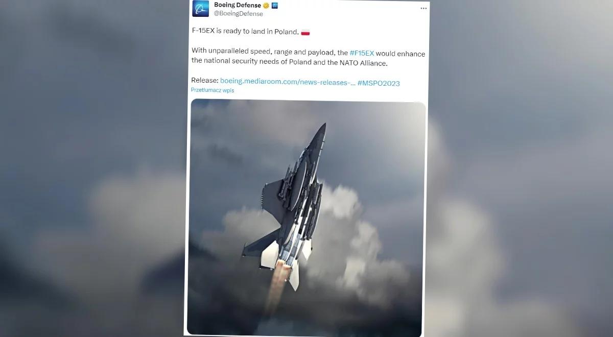 Najnowsze myśliwce F-15EX trafią do Polski? Boeing przedstawił ofertę