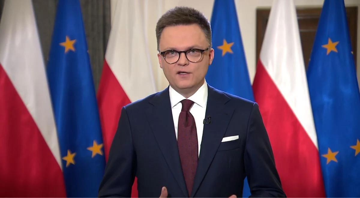 Orędzie marszałka Sejmu Szymona Hołowni