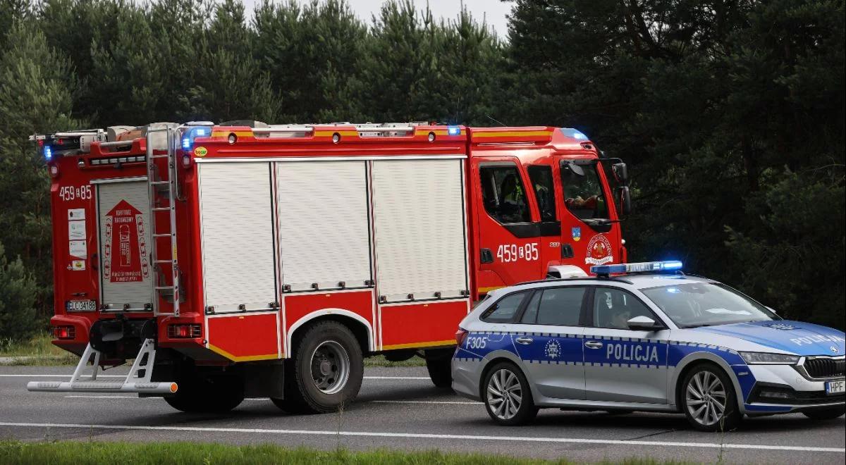Samochód wjechał w motocyklistę. 62-latek nie żyje