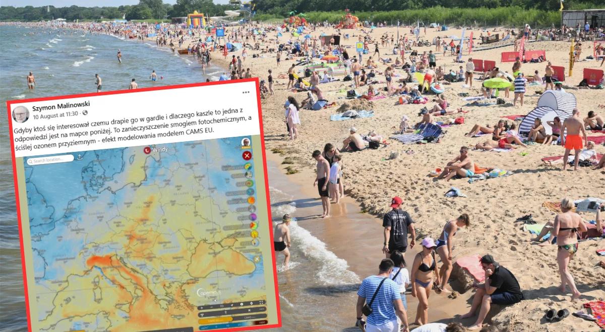 Upały przyniosły nad Polskę niebezpieczne zjawisko. Smuga od Katowic po Warszawę