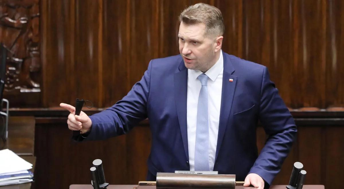 Minister Czarnek: wniosek o wotum nieufności to kompromitacja opozycji