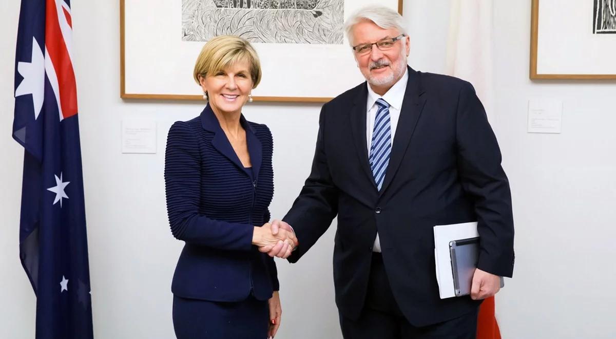 Spotkanie ministra Witolda Waszczykowskiego z szefową australijskiej dyplomacji Julie Bishop