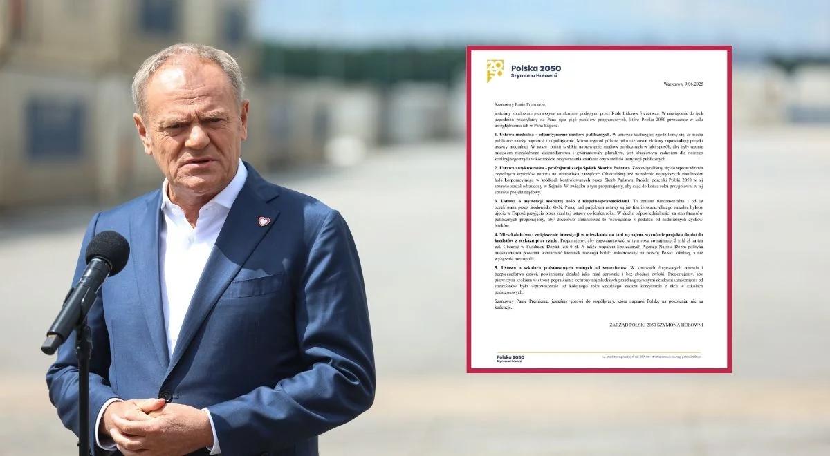 Pięć postulatów Polski 2050.  Czy Donald Tusk je uwzględni?