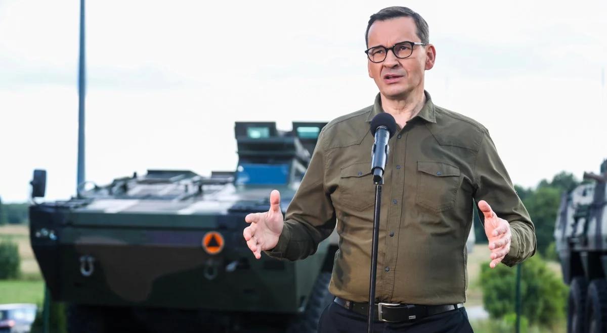 Premier Morawiecki: atak hybrydowy na granicy z Białorusią był preludium wojny na Ukrainie 