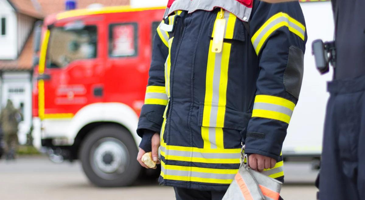 Pożar budynku wielorodzinnego w Lęborku. Trzy osoby w szpitalu