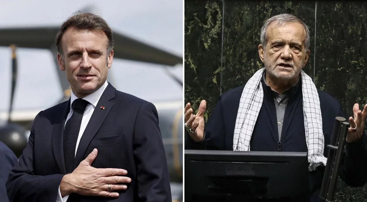 Prezydent Iranu zadzwonił do Macrona. "Stanowcze żądanie"