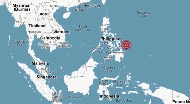 Potężne trzęsienie ziemi u wybrzeży Filipin