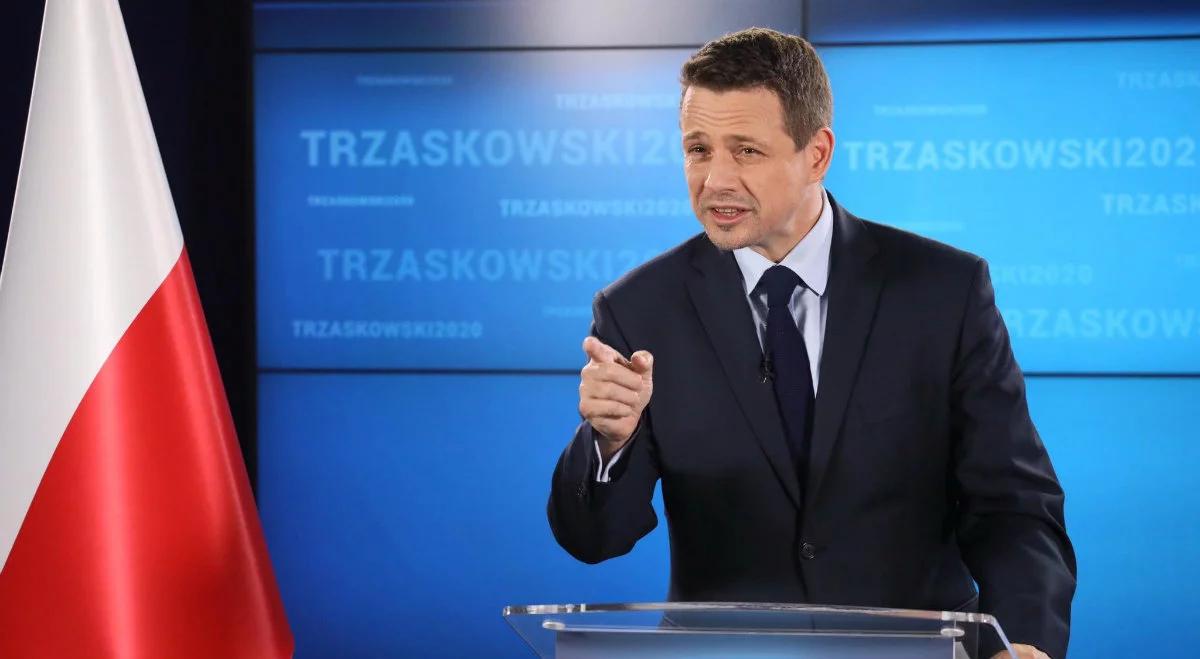 "Jeśli sądy ich skażą, ja nie ułaskawię". Trzaskowski grozi politykom