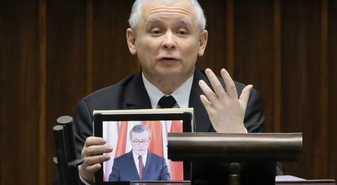 Kaczyński z tabletem. Puścił Glińskiego