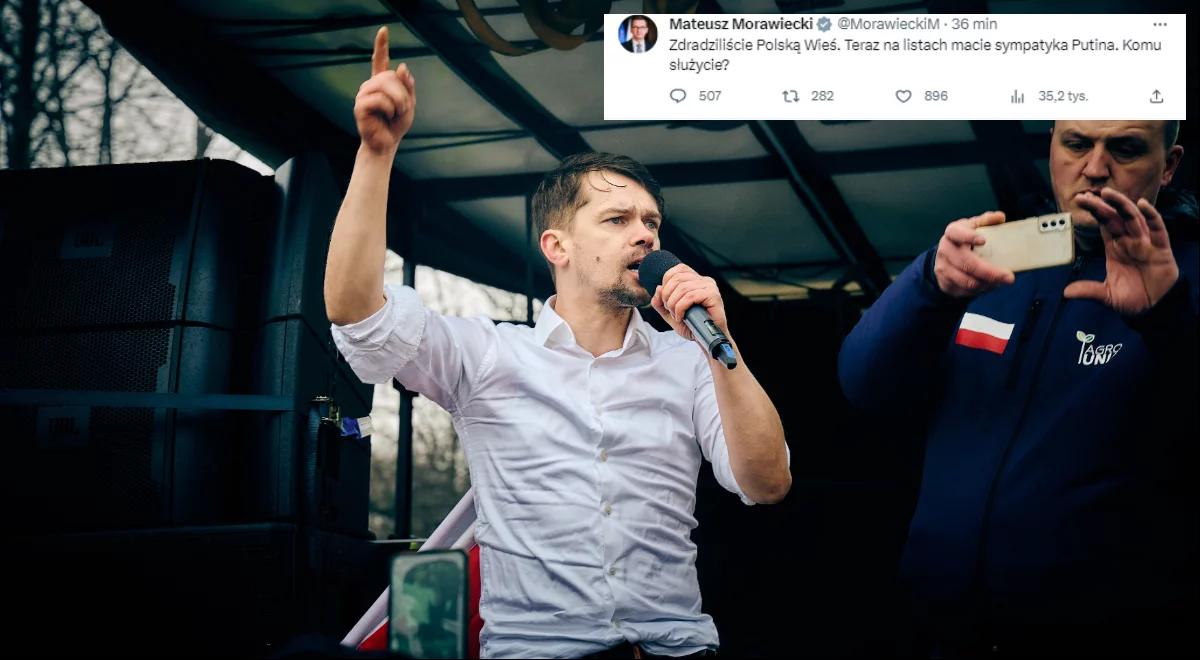 Lider Agrounii wystartuje z KO. Premier Morawiecki: na listach macie sympatyka Putina. Komu służycie?