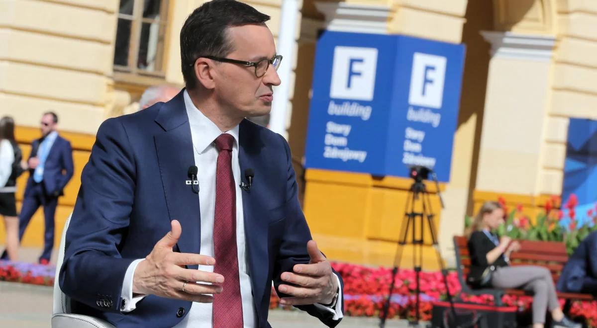 Premier Mateusz Morawiecki w Krynicy: chcemy wzbogacać polskie społeczeństwo