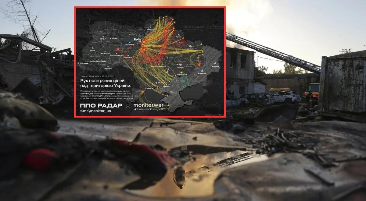 Zmasowany atak Rosji na Ukrainę. "Pociski cały czas uderzają w miasto"