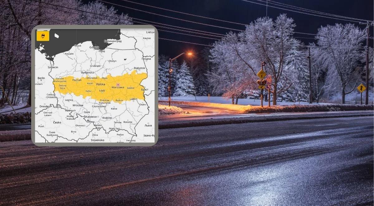 Uwaga, ślisko na drogach. IMGW ostrzega przed oblodzeniem w kilku województwach