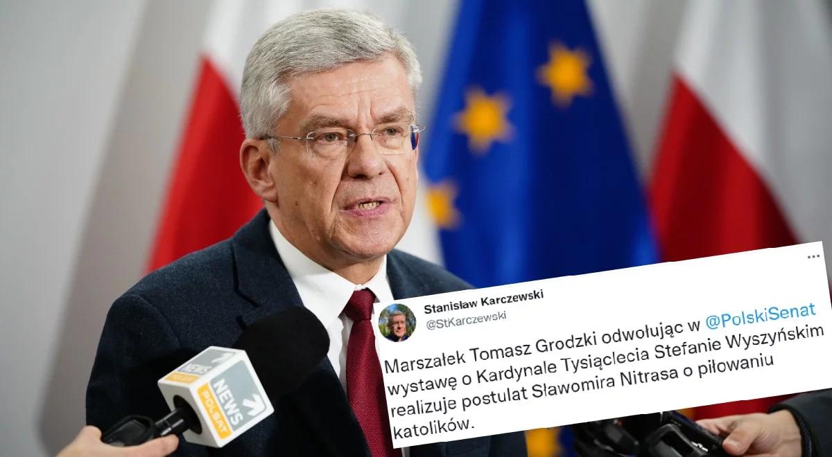 Senat odwołał wystawę o kard. Wyszyńskim. Karczewski: marszałek realizuje postulat "piłowania" katolików