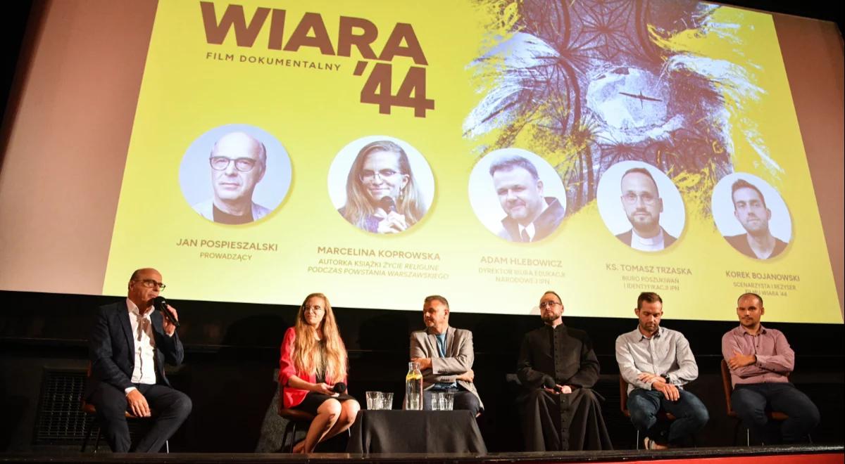 Życie religijne w powstańczej Warszawie. Za nami premierowy pokaz filmy "Wiara'44"