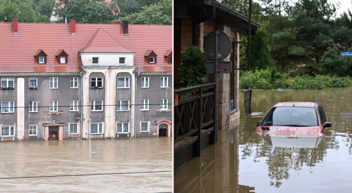 Wzbierająca rzeka zalewa centrum Kłodzka. Tysiące osób są bez prądu [RELACJA]