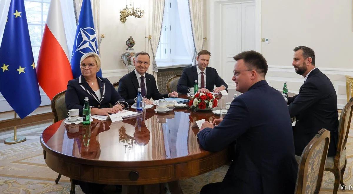Ruszyły konsultacje prezydenta z liderami Trzeciej Drogi. Dziś jeszcze spotkania z Lewicą i Konfederacją