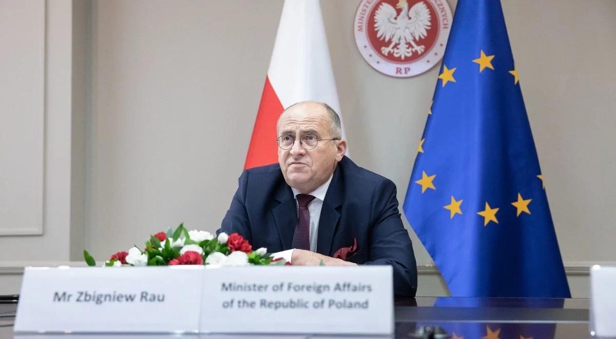 Telekonferencja przewodniczących komisji spraw zagranicznych V4. Szef MSZ: kluczowa inicjatywa Trójmorza