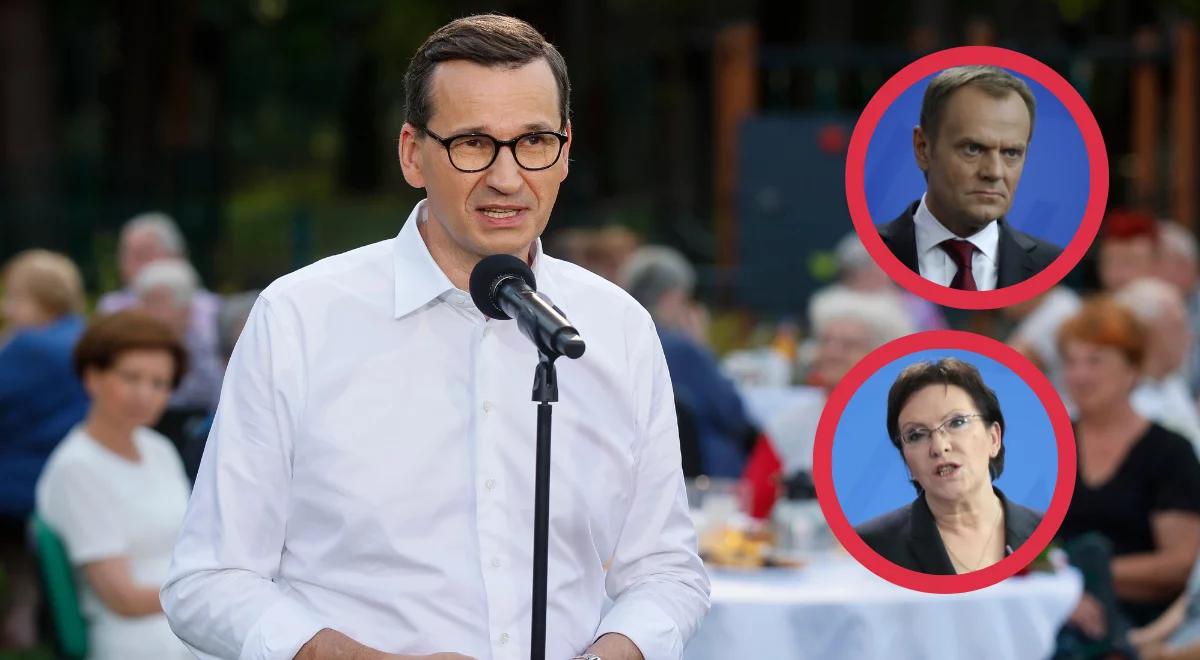 "Nasi poprzednicy hołdowali prawu dżungli". Premier Morawiecki o dwóch wizjach Polski