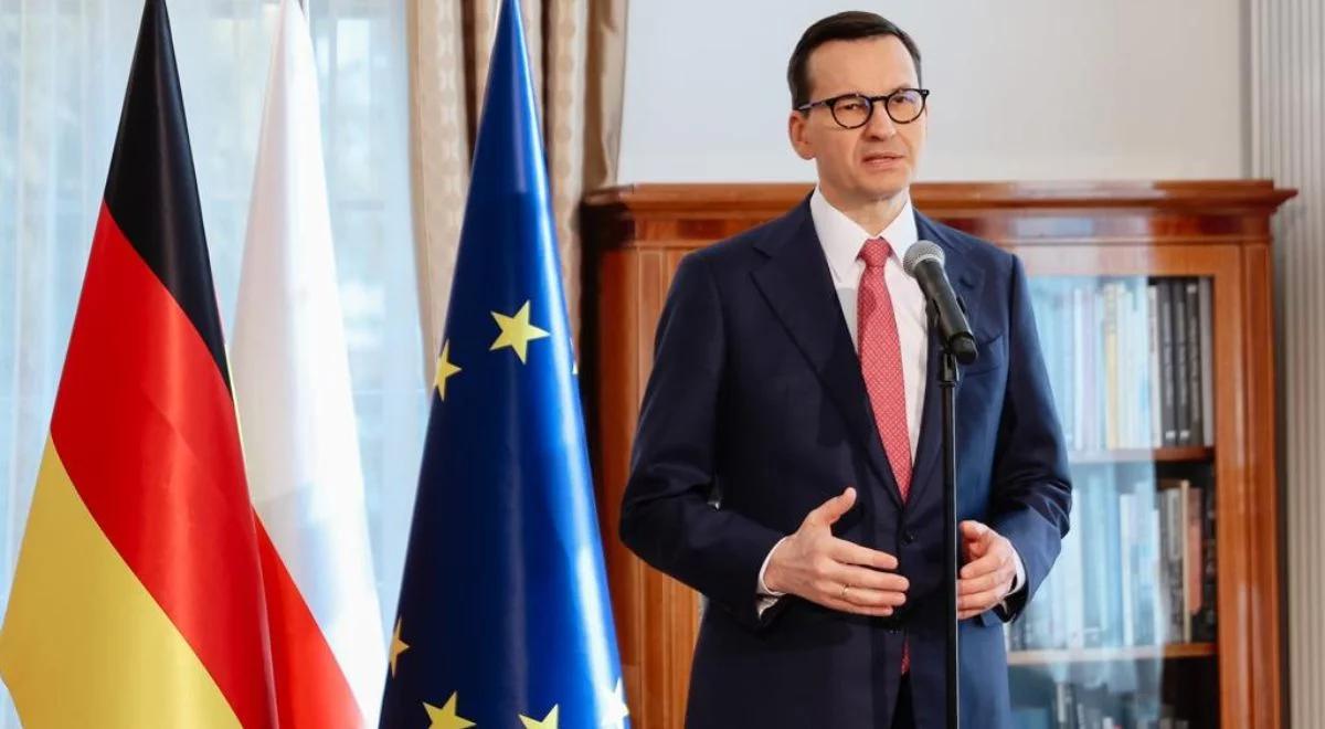 Premier Morawiecki w Monachium: trwały pokój w Europie wymaga integracji Ukrainy z UE i NATO