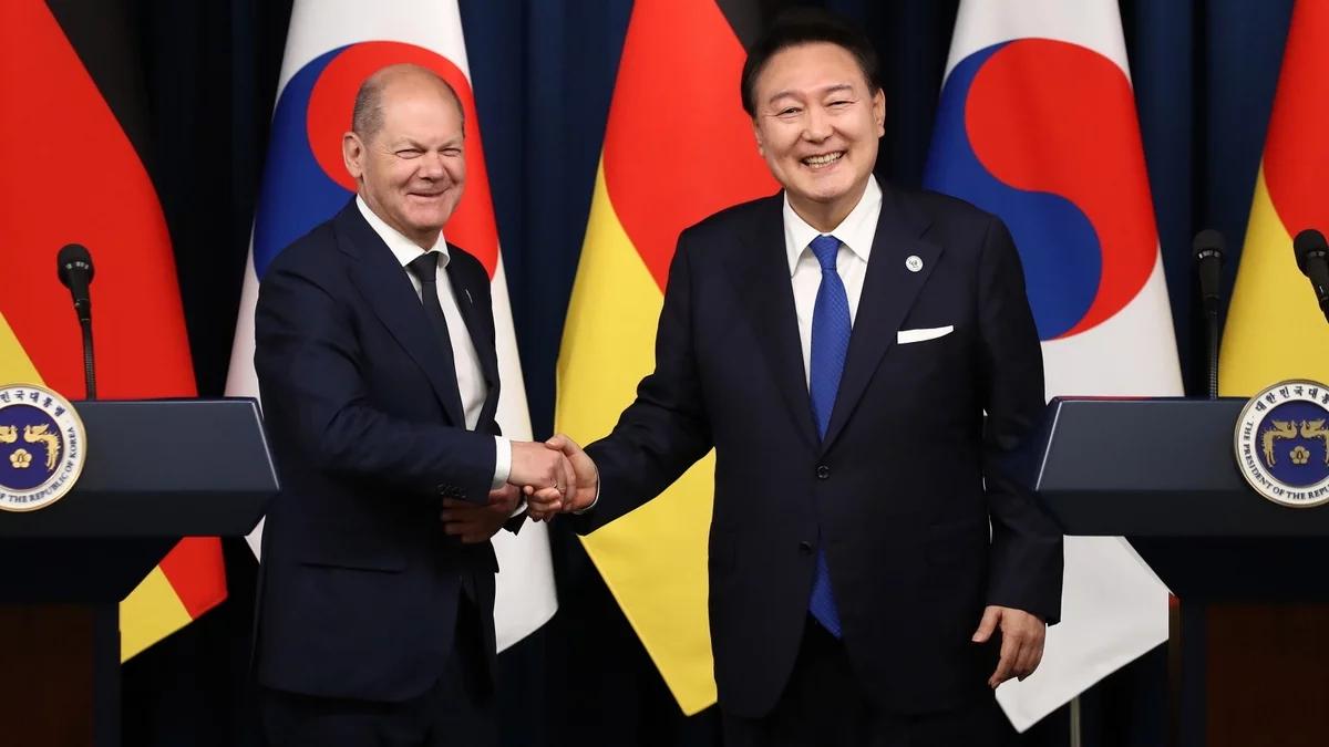 Olaf Scholz w Korei Południowej. Porozumienie o bliższej współpracy wojskowej