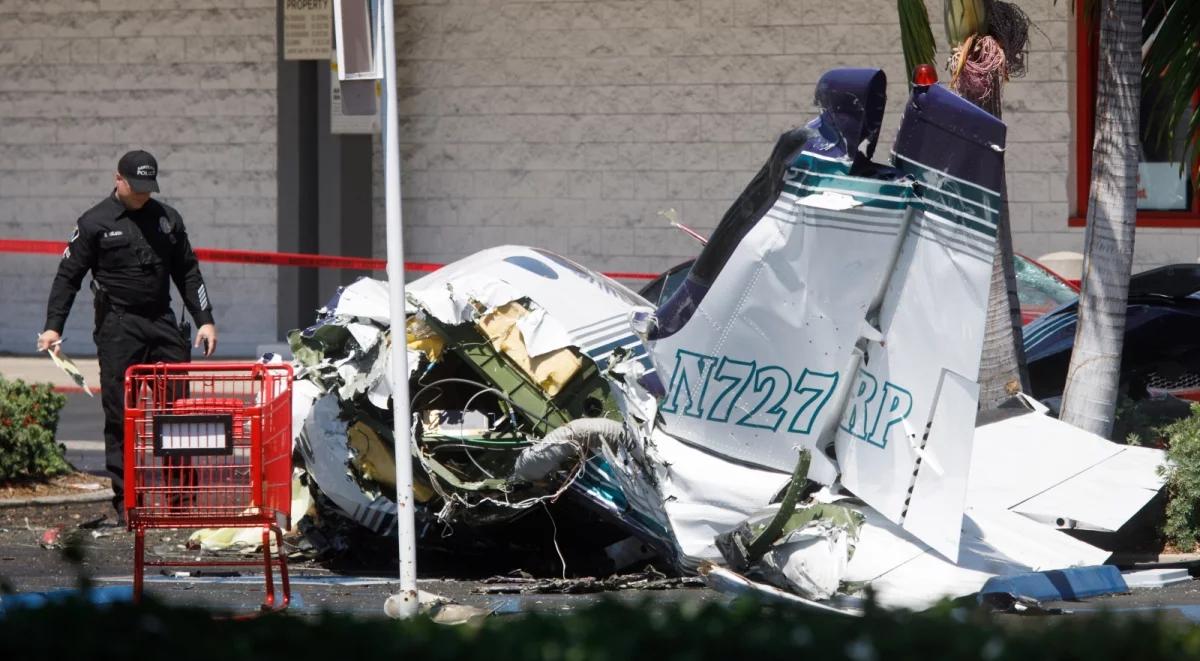 USA: niewielki samolot spadł na parking w Kalifornii. Nie żyje 5 osób