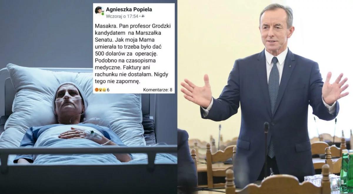 "Mama umierała, a on chciał 500 dolarów". Mocny zarzut wobec T. Grodzkiego