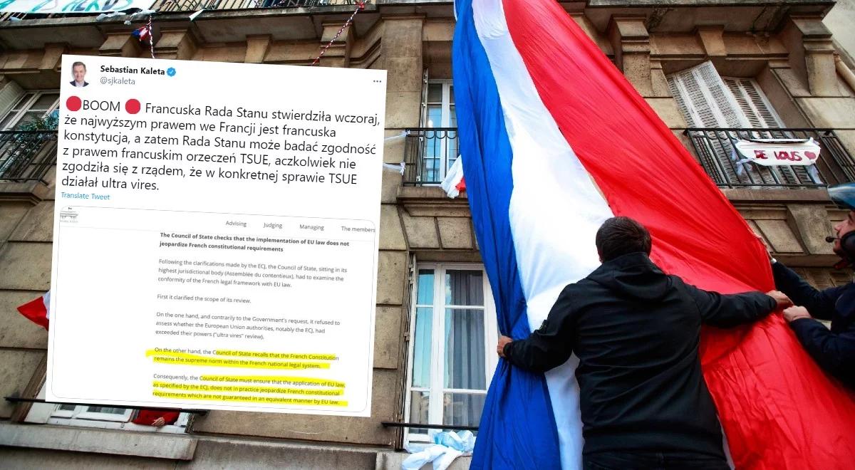 Przełomowy wyrok francuskiego sądu. Kaleta: tylko polska opozycja odrzuca suwerenność