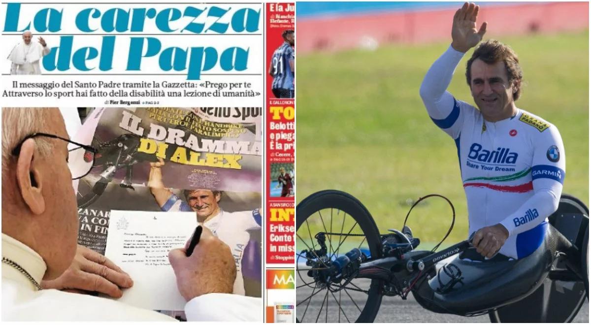 Alex Zanardi walczy o życie. Papież napisał list do kierowcy. "Niepełnosprawność przekształciłeś w cnotę"