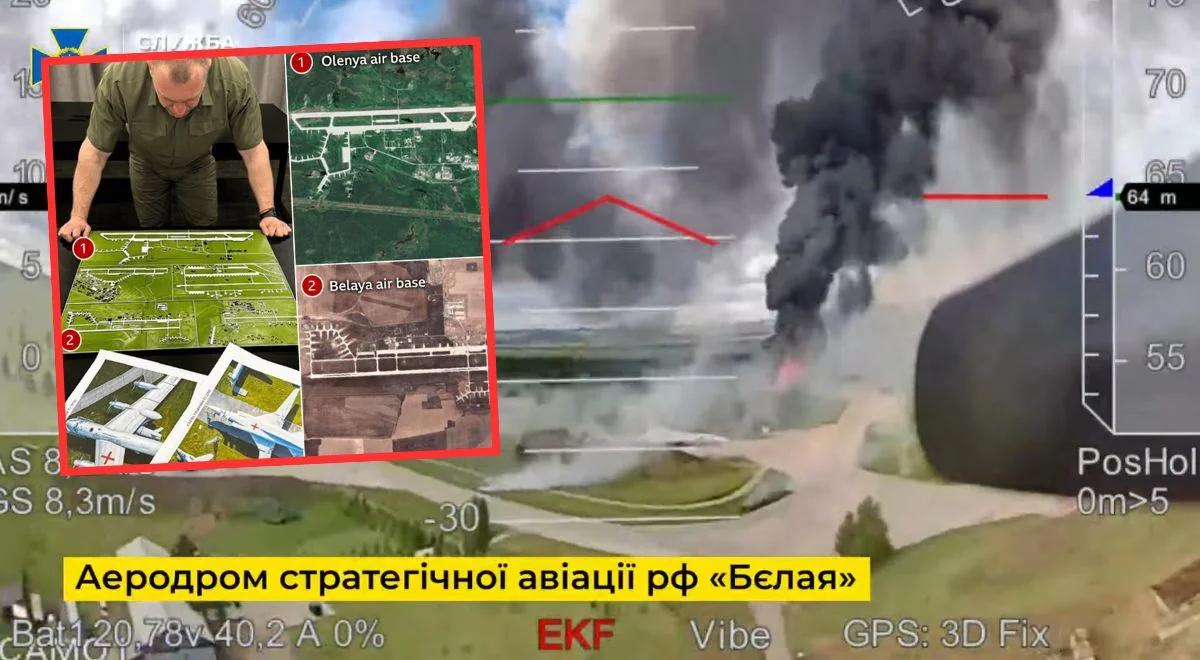 Masakra bombowców Rosji. Dron wybrał cel z drabinką i szukał czułego miejsca